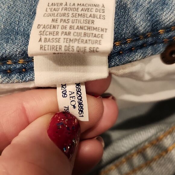 Lightwash American Eagle slim bootcut jeans size 10L - Picture 6 of 13